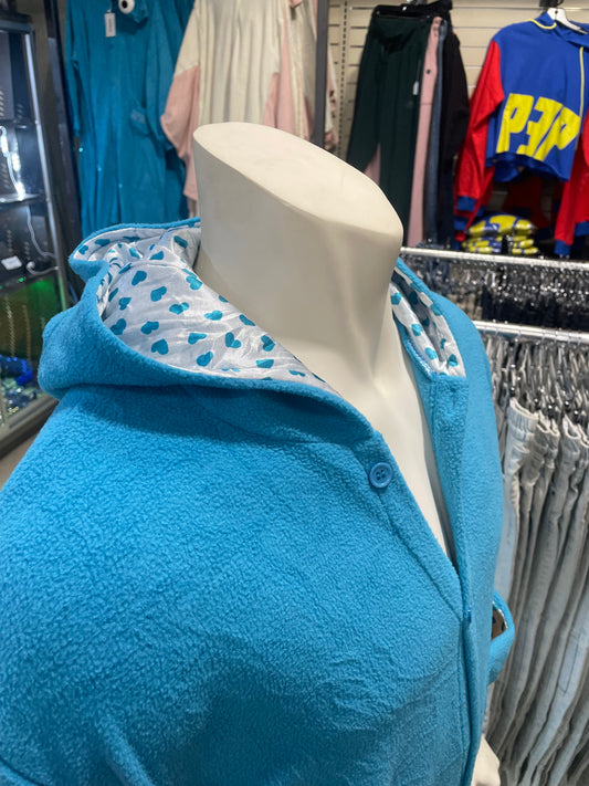 Cookie Monster Blue Hoodie Over Head W/ eye's